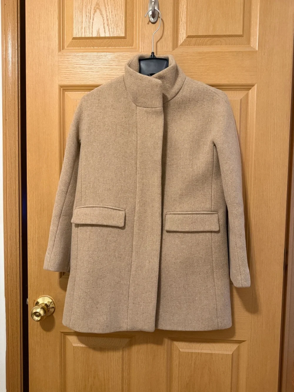 J. Crew Camel Cocoon Coat - Picture 1 of 8